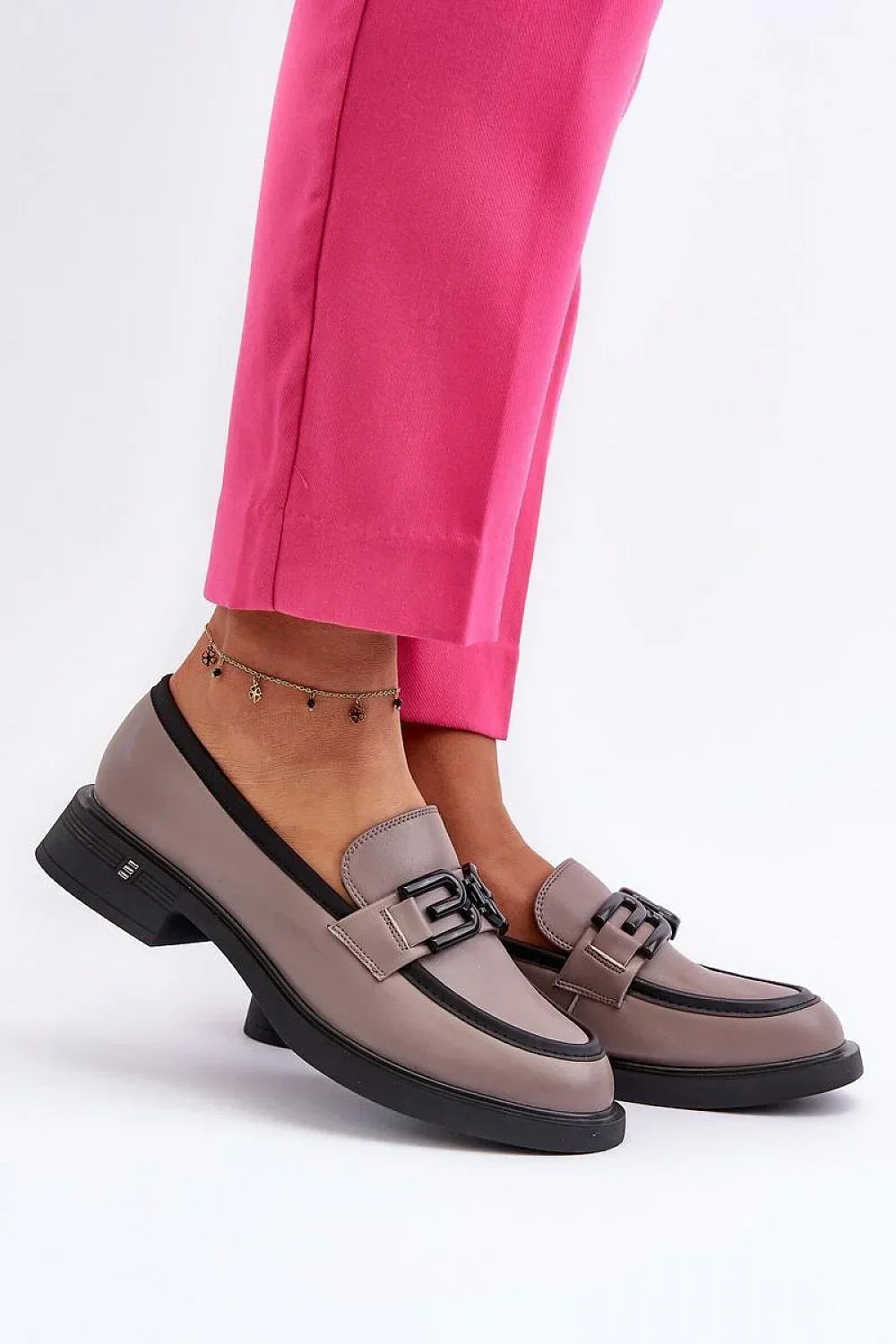 Women’s leather moc toe loafers, black office loafers for women from the Women’s Loafers collection