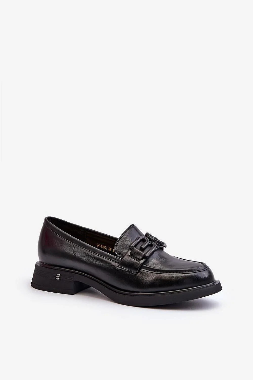 Women’s leather moc toe loafers, black office loafers for women from the Women’s Loafers collection