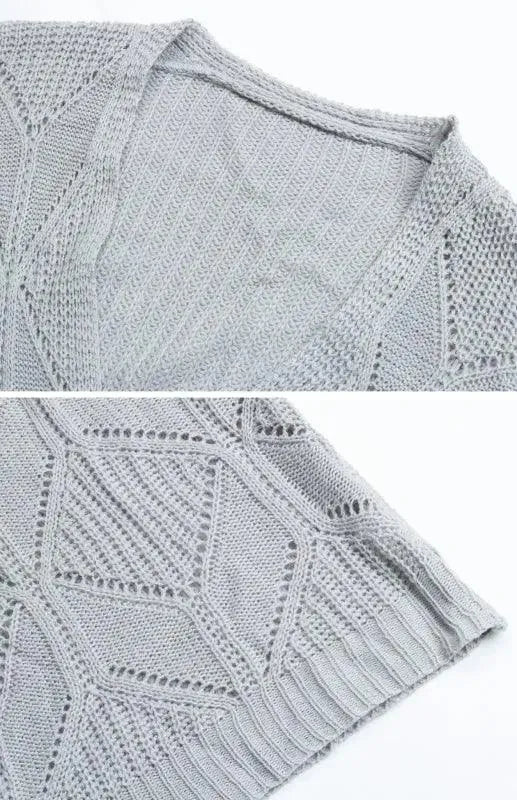 Women’s Lightweight Longline Cardigan Sweater – V-Neck
