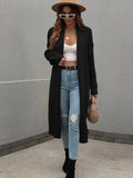 Women’s Longline Slip-On Cardigan Sweater – Relaxed V-Neck Layer