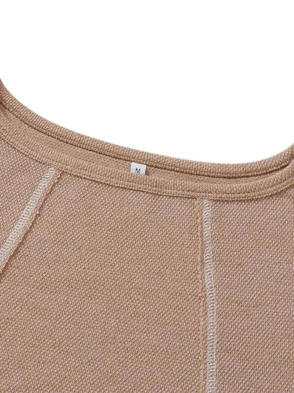 Women's Loose Round Neck Sweatshirt-Women Sweatshirt-LeStyleParfait