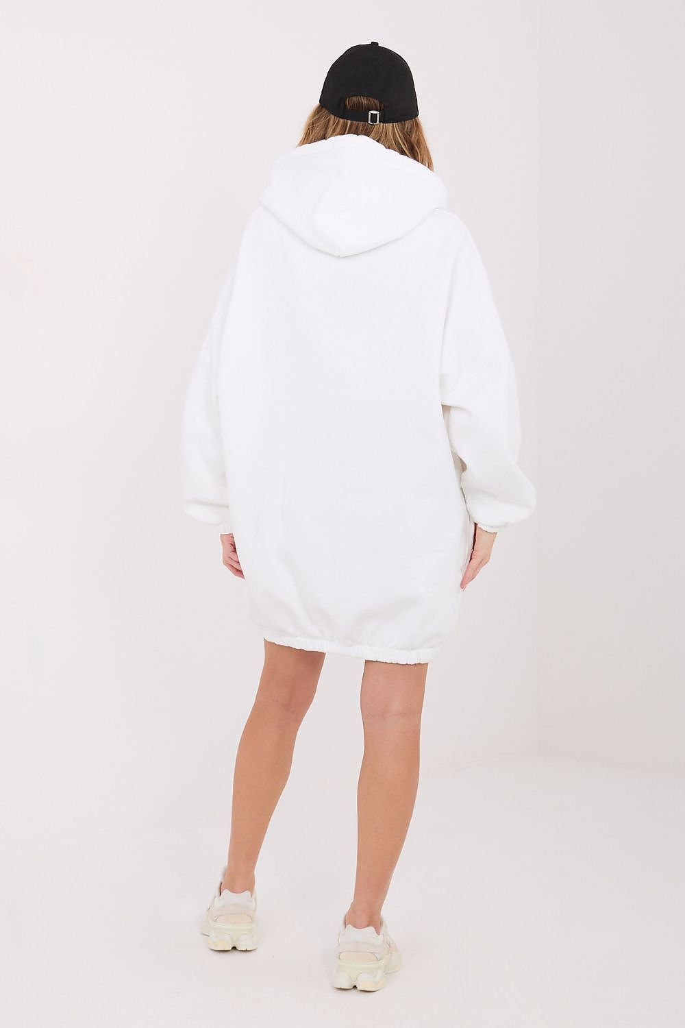 Women's Oversized Sweatshirt Dress — Grey-LeStyleParfait