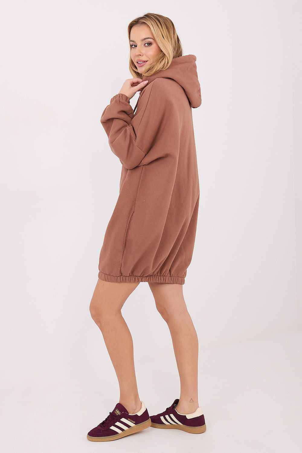 Women's Oversized Sweatshirt Dress — Grey-LeStyleParfait