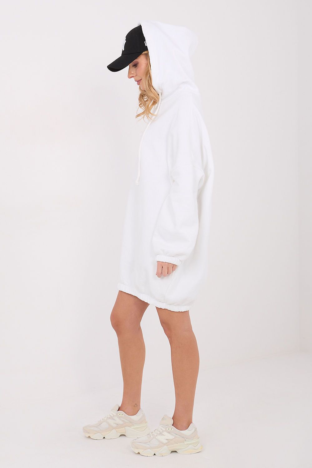 Women's Oversized Sweatshirt Dress — Grey-LeStyleParfait