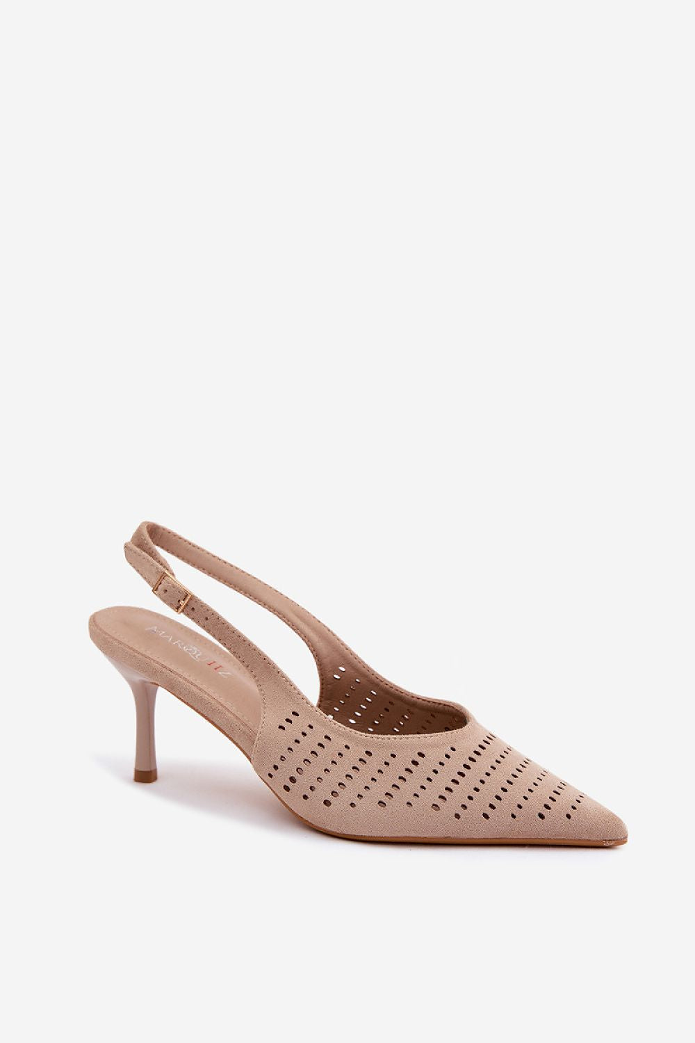 Women’s Perforated Stiletto Sandals-Women's Sandals-LeStyleParfait
