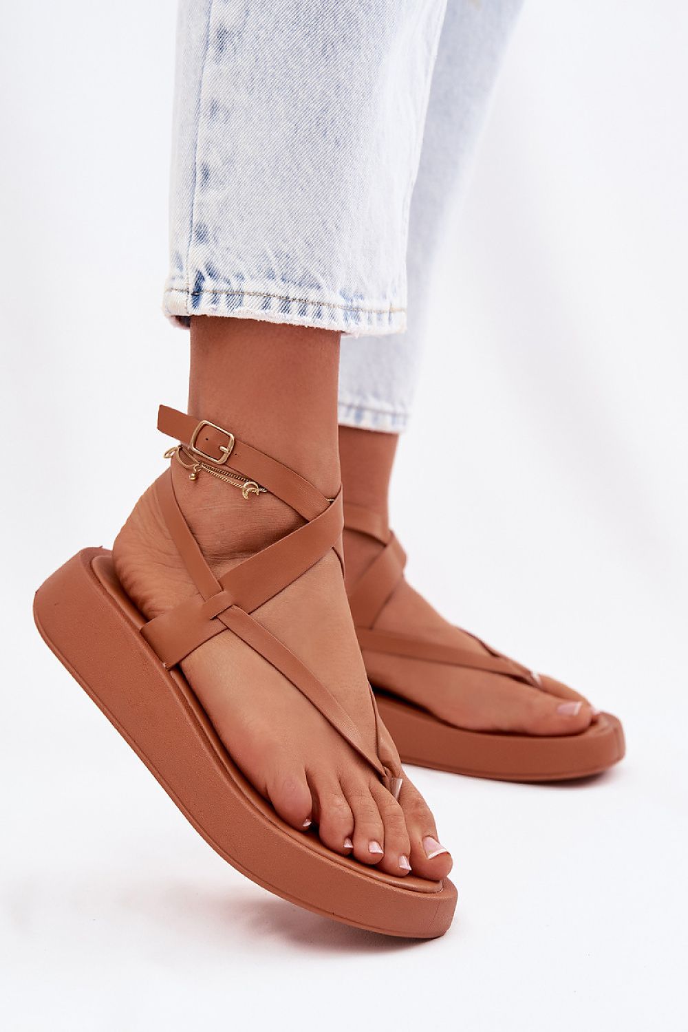 Women’s Platform Buckle Daily Sandals-Women's Sandals-LeStyleParfait