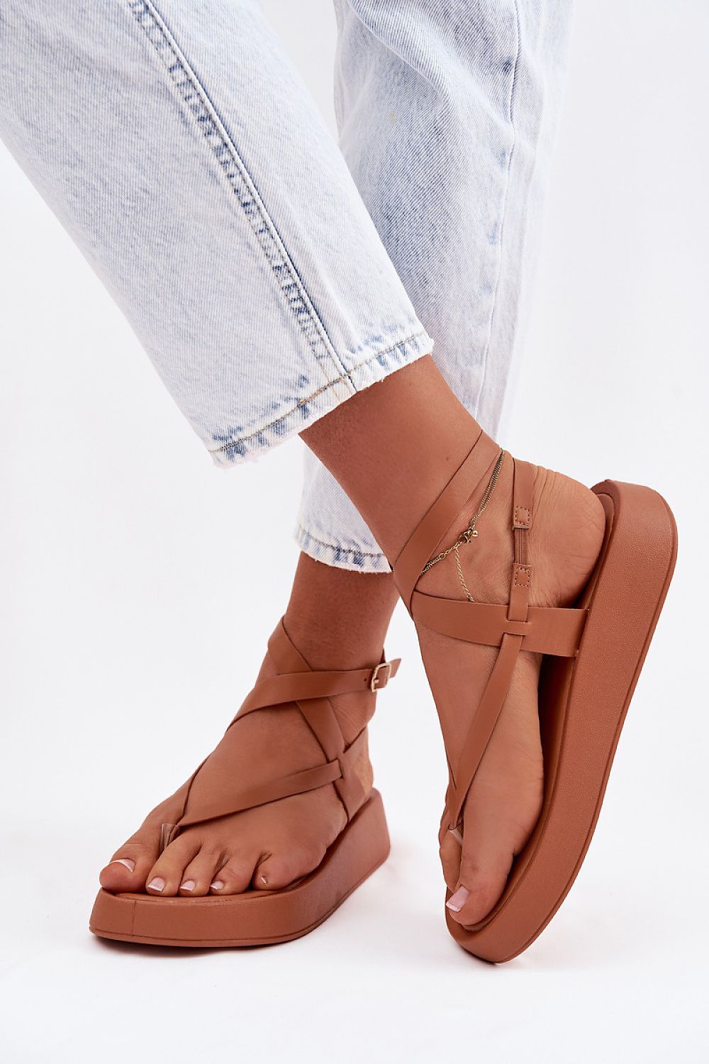 Women’s Platform Buckle Daily Sandals-Women's Sandals-LeStyleParfait