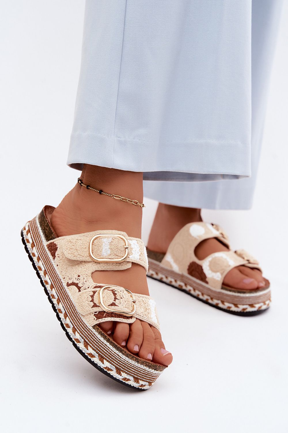 Women’s Platform Buckle Sandals-Women's Sandals-LeStyleParfait