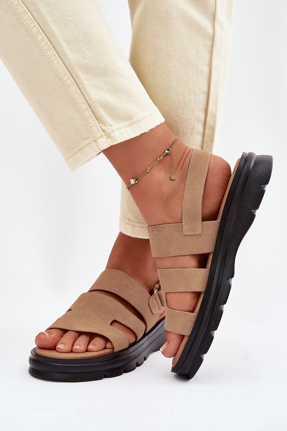 Women’s Platform Flat Buckle Sandals-Women's Sandals-LeStyleParfait