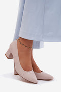 Escarpins Femme à bout pointu et talon carré-Escarpins Femme-LeStyleParfait