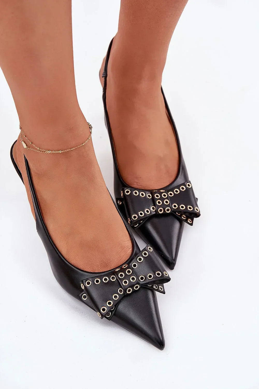 Escarpins Femme à nœud et petit talon-Escarpins Femme-LeStyleParfait