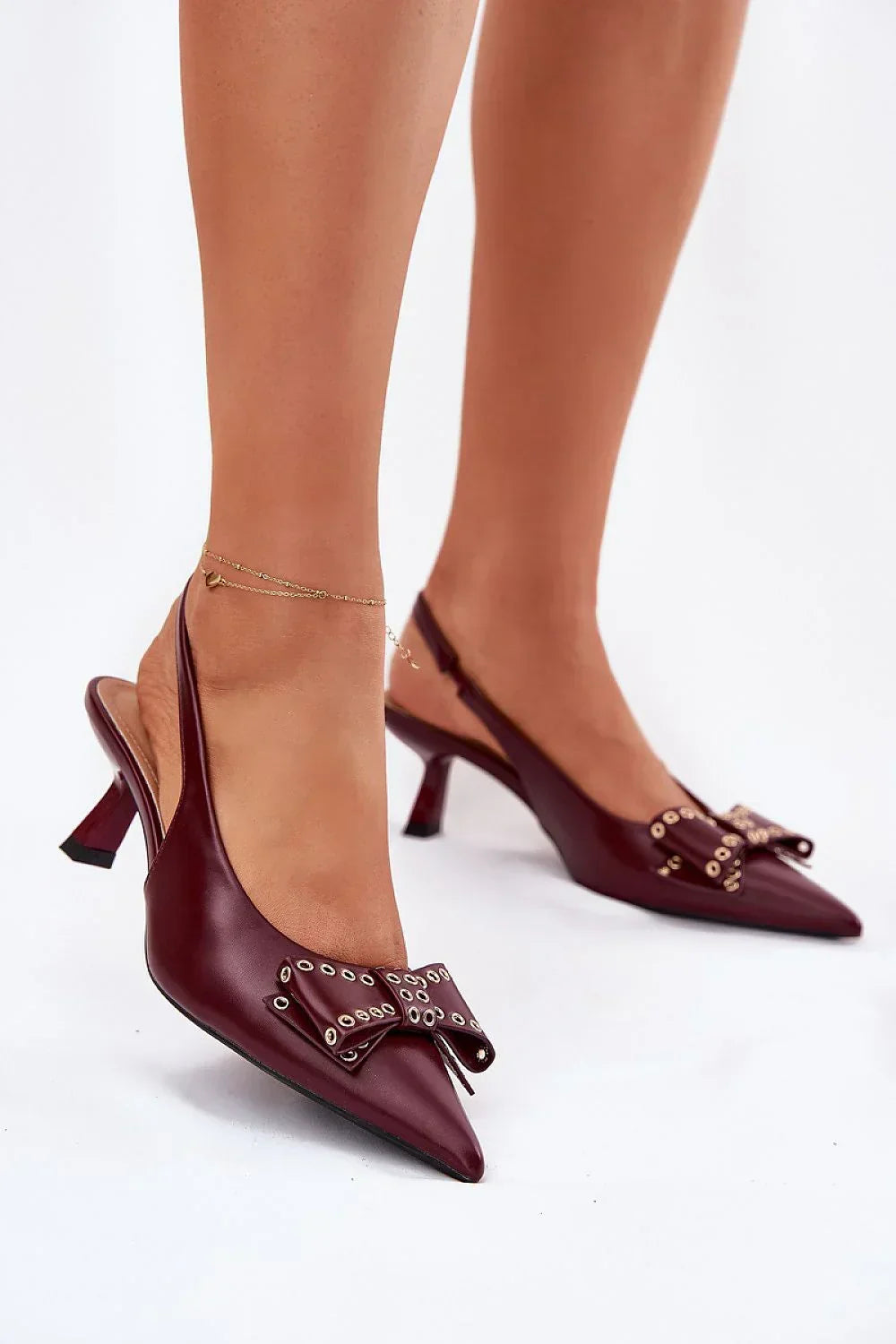 Escarpins Femme à nœud et petit talon-Escarpins Femme-LeStyleParfait