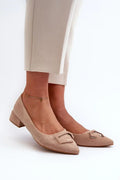 Women's Pointed Toe Low Block Heel Pumps-Pumps Shoes-LeStyleParfait