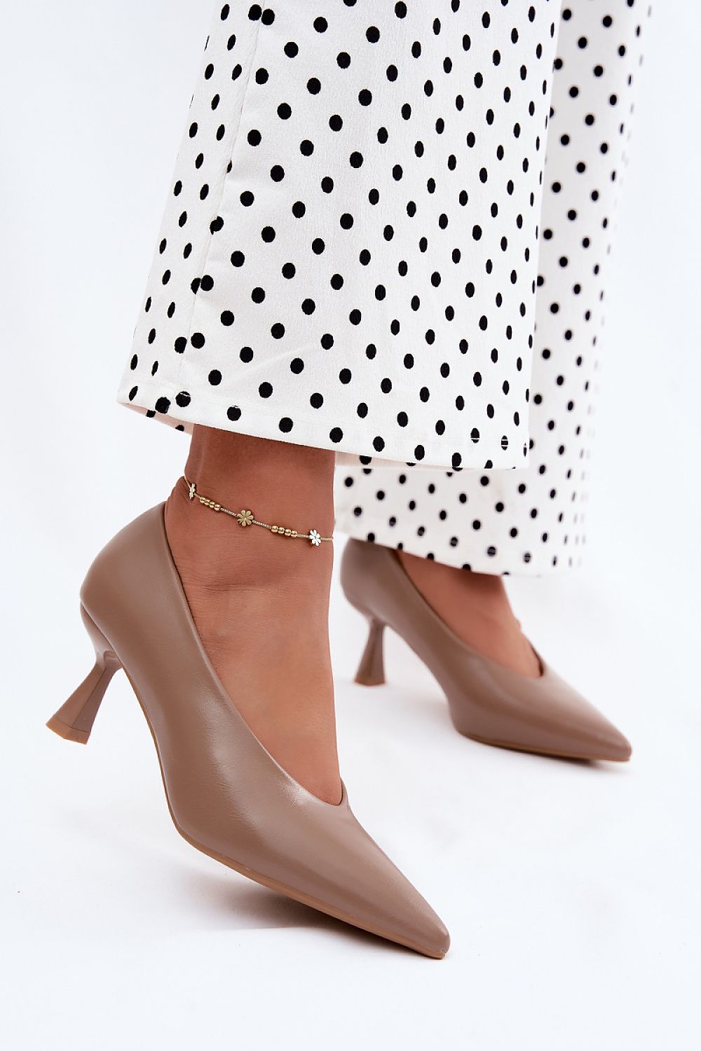 Women's Pointed Toe Mid Heel Pumps-Pumps Shoes-LeStyleParfait