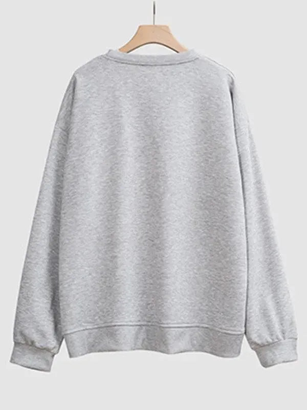 Women's Printed Casual Sweatshirt-Women Sweatshirt-LeStyleParfait