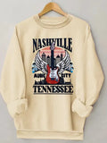 Women's Printed Casual Sweatshirt-Women Sweatshirt-LeStyleParfait