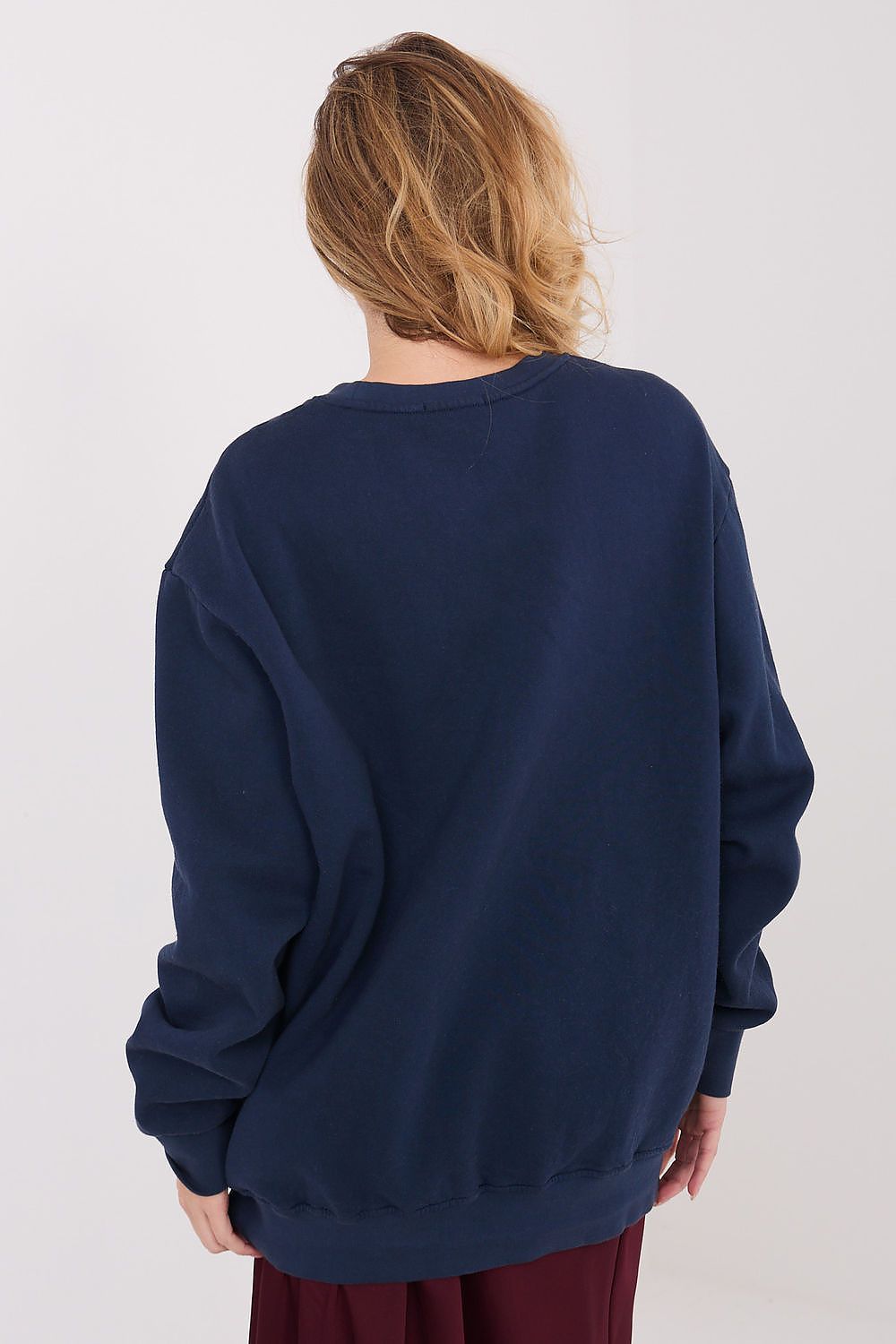Women's Relaxed Plain Longline Sweatshirt — Black-Women Sweatshirt-LeStyleParfait
