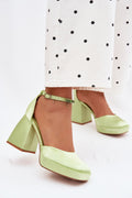 Women’s Satin Ankle Strap Sandals-Women's Sandals-LeStyleParfait
