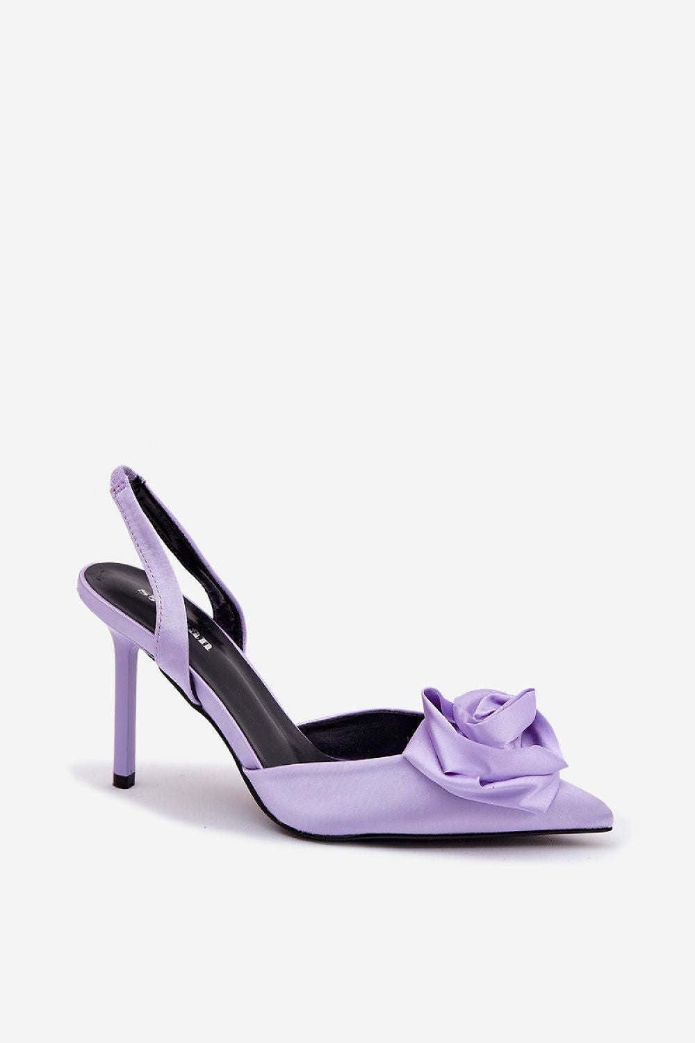 Women’s Satin Stiletto Slingback Sandals-Women's Sandals-LeStyleParfait