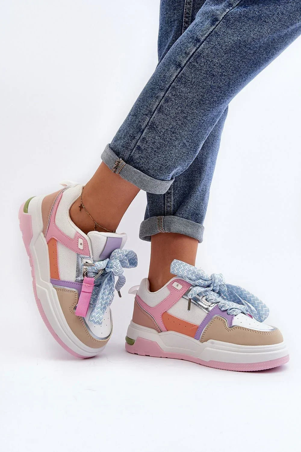 Women's Sneakers - High Tops Platform Sneakers Shoes