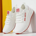 Women's Sneakers - Low-Top Flat Sneakers - Lace-Up Spring-Autumn Shoes