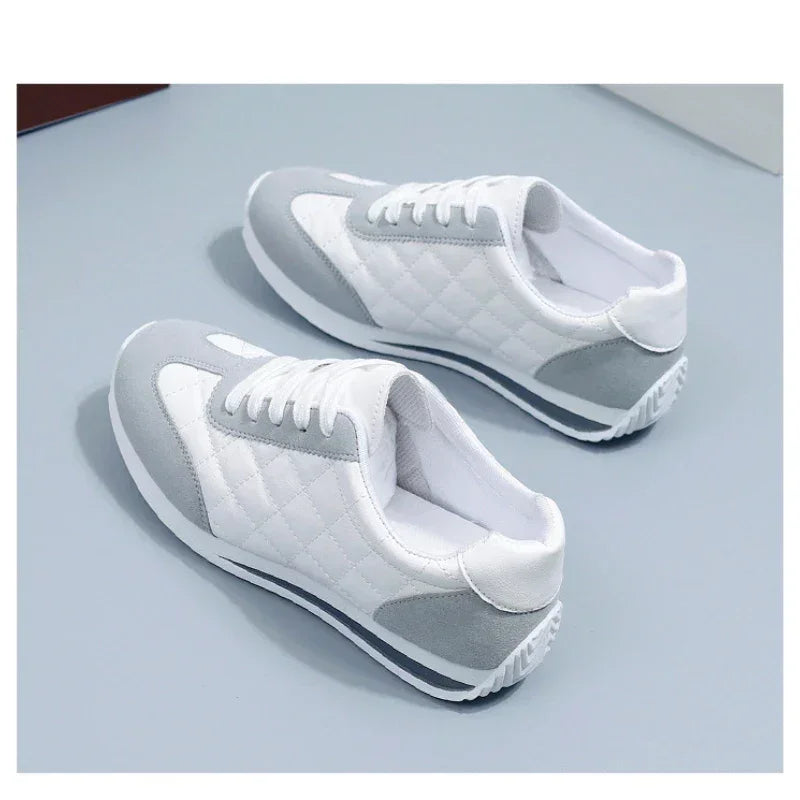 Women's Sneakers - Low-Top Sneakers - Lace-Up Spring-Autumn Shoes