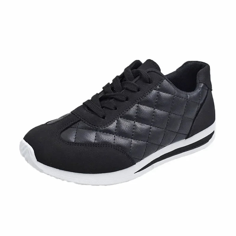 Women's Sneakers - Low-Top Sneakers - Lace-Up Spring-Autumn Shoes