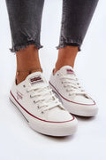 Women's Sneakers - Low-Top Sneakers - Lace-Up Spring-Summer Shoes