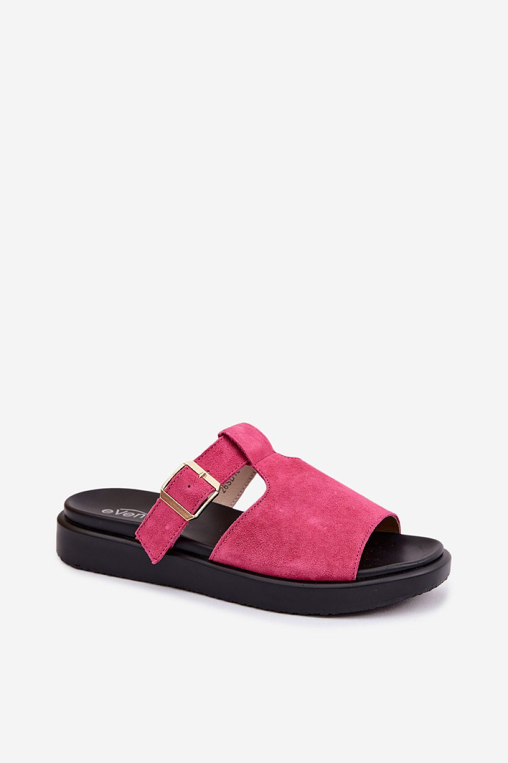 Women’s Suede Platform Buckle Sandals-Women's Sandals-LeStyleParfait