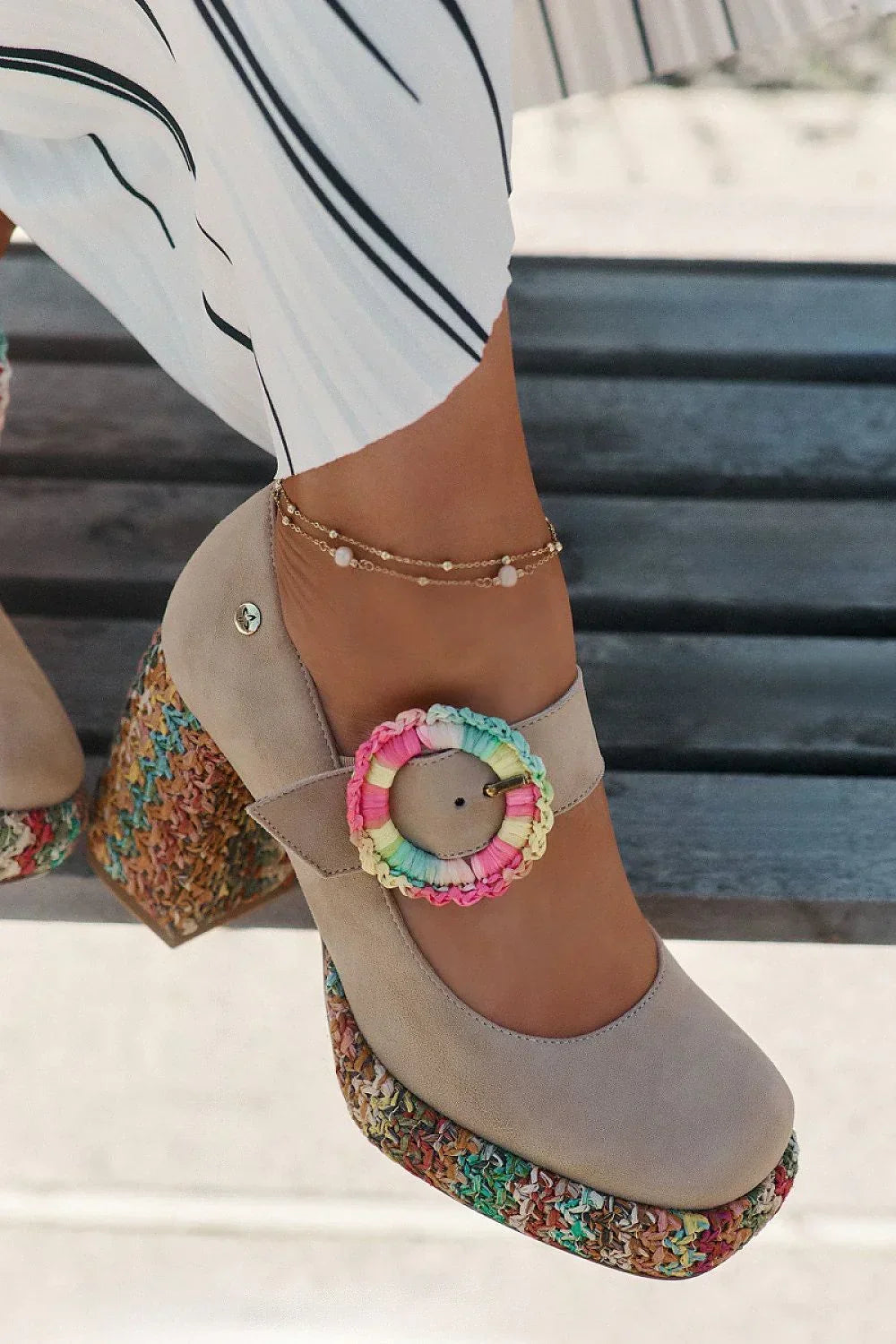 Escarpins Femme en daim style Mary Jane-Escarpins Femme-LeStyleParfait