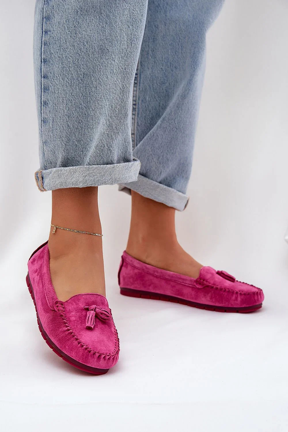 Women’s suede tassel moccasin loafers, classic all season flat women’s moccasin loafers