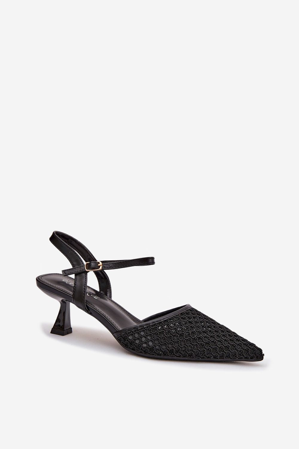 Women’s Textured Slim Heel Sandals-Women's Sandals-LeStyleParfait