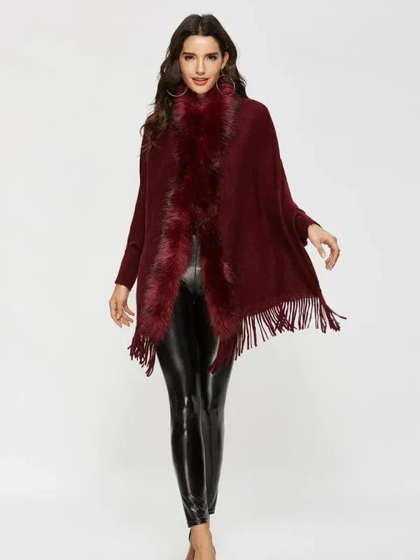 Women's Wrap Coat Long Shawl Collar Style-women's coat-LeStyleParfait