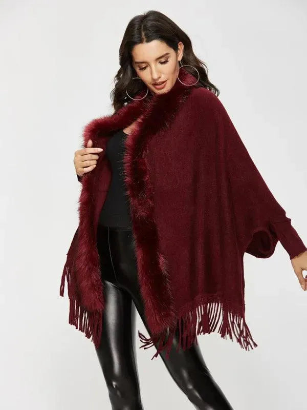 Women's Wrap Coat Long Shawl Collar Style-women's coat-LeStyleParfait