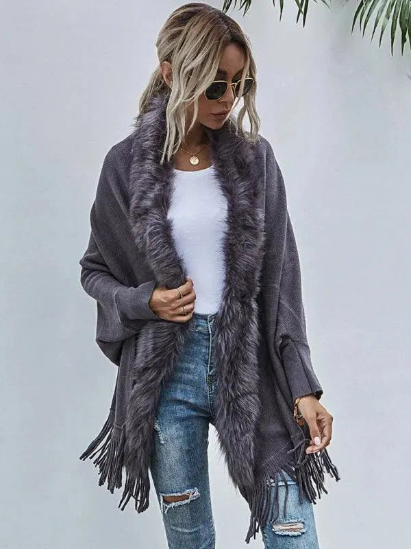 Women's Wrap Coat Long Shawl Collar Style-women's coat-LeStyleParfait