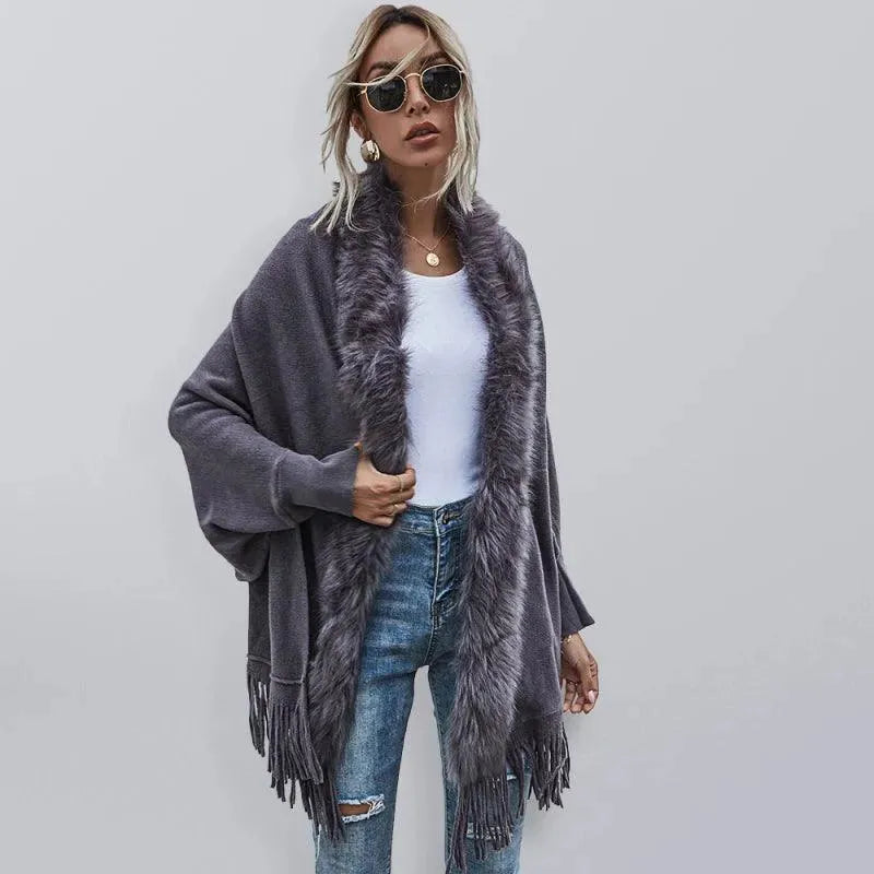 Women's Wrap Coat Long Shawl Collar Style-women's coat-LeStyleParfait