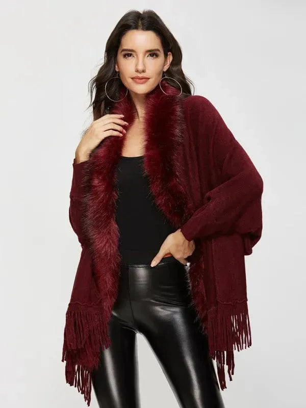 Women's Wrap Coat Long Shawl Collar Style-women's coat-LeStyleParfait