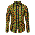 Yellow Green African Casual Shirt-Men Shirts-LeStyleParfait