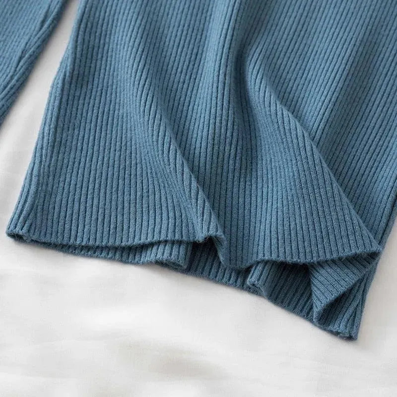 Zipper Mock Neck Sweater - Pullover Sweater - LeStyleParfait