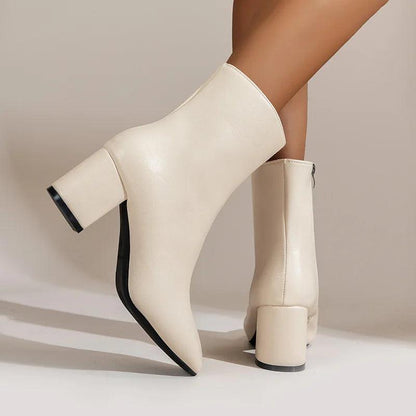 Zipper Pointed Women Ankle Boots - Ankle Boots - LeStyleParfait Kenya