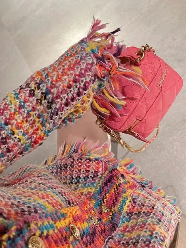 Women’s Oversized Textured Cardigan Sweater – Relaxed Fit