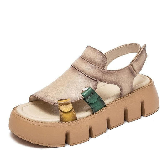 Block Heel Wedge Sandals - Wedge Shoes - LeStyleParfait Kenya