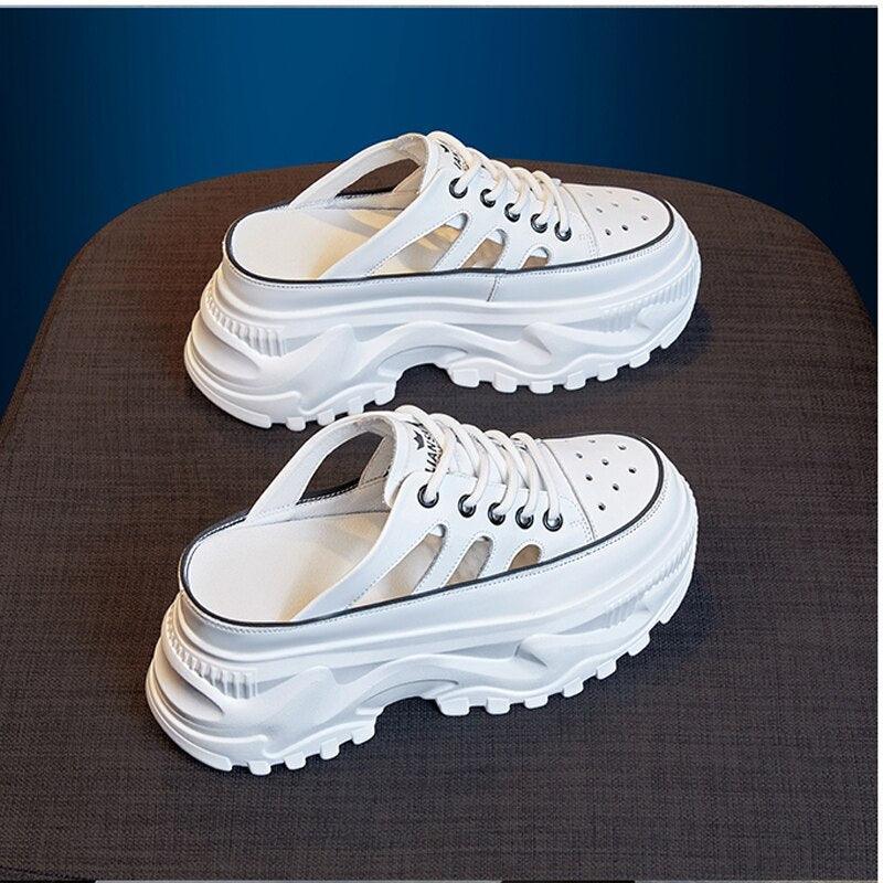 Block Slip-on Wedge Sandals - Wedge Shoes - LeStyleParfait Kenya