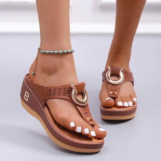 Breathable Wedge Sandal Shoes - Wedge Shoes - LeStyleParfait Kenya