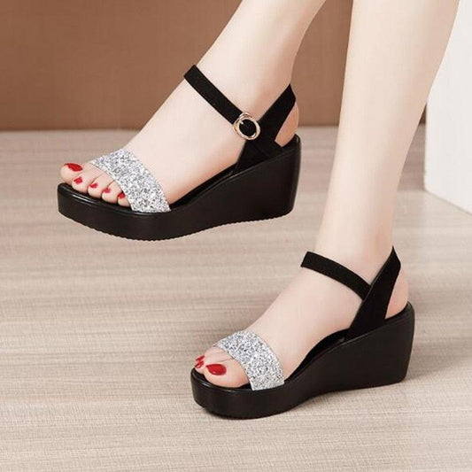 Classy Summer Wedge Sandals - Wedge Shoes - LeStyleParfait Kenya