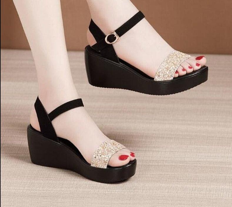 Classy Summer Wedge Sandals - Wedge Shoes - LeStyleParfait Kenya