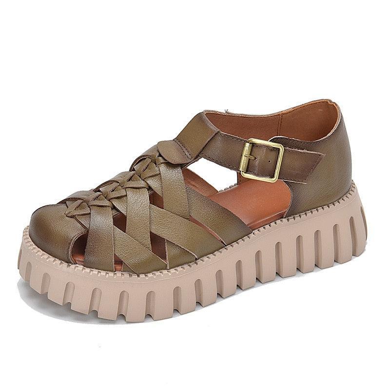 Criss-Cross Wedge Sandals - Wedge Shoes - LeStyleParfait Kenya