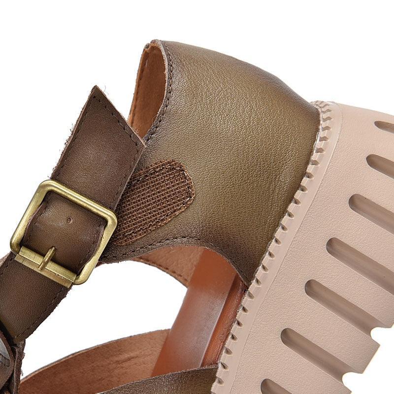 Criss-Cross Wedge Sandals - Wedge Shoes - LeStyleParfait Kenya