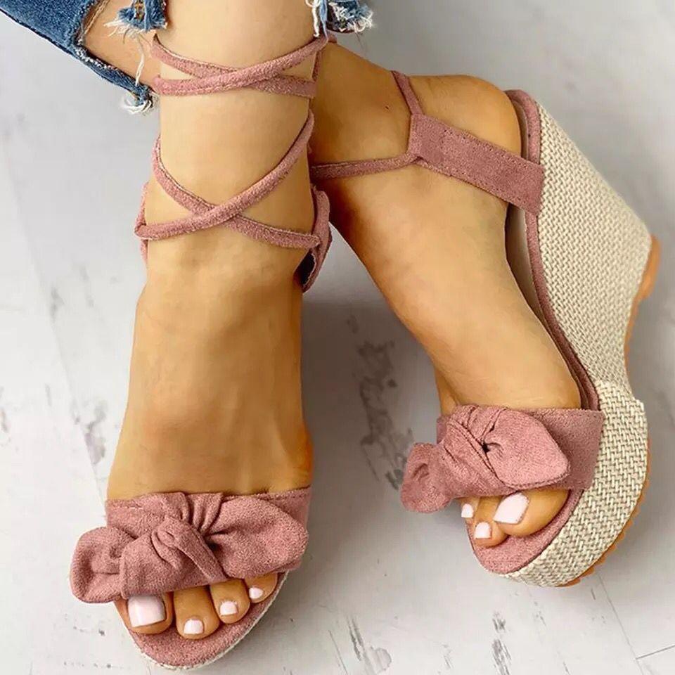 Elegant Strap Wedge Sandals - Wedge Shoes - LeStyleParfait Kenya