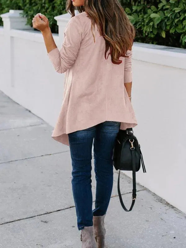 Ladies Solid Windbreaker Versatile Cardigan Sweater - Cardigan Sweater - LeStyleParfait